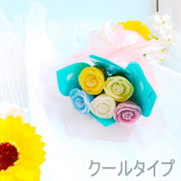 【花束のように贈る、甘く華やかなギフト】ビジュ・ド・ローズ 5本ブーケ＜２タイプ＞06