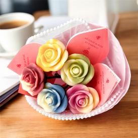 季節限定【サプライズにピッタリ！薔薇のブーケチョコレート】ベルローズ・ブーケ＜5本セット＞