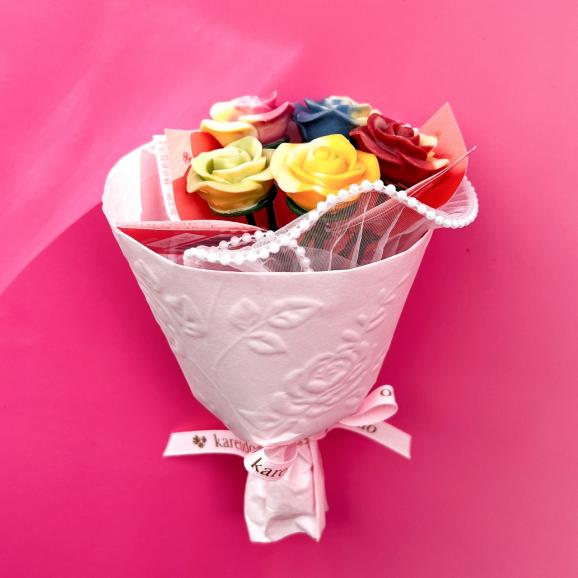 季節限定【サプライズにピッタリ！薔薇のブーケチョコレート】ベルローズ・ブーケ＜5本セット＞05