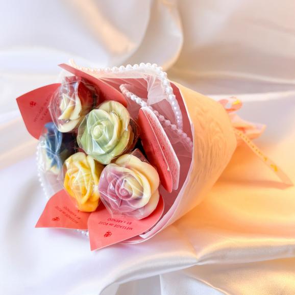 季節限定【サプライズにピッタリ!薔薇のブーケチョコレート】ベルローズ・ブーケ<5本セット>06