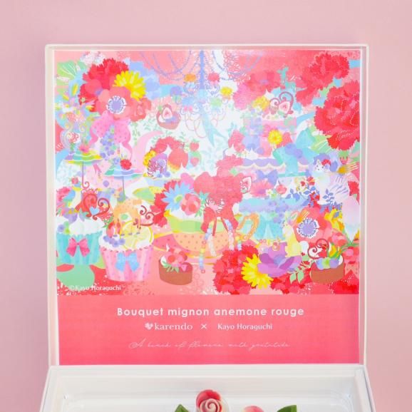 母の日限定【開けて感動！バラのチョコレート】ブーケ ミニヨン・アネモネルージュ04