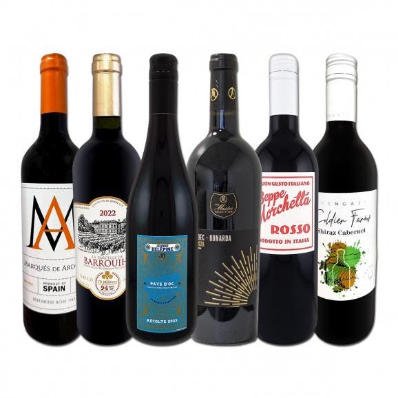 赤ワイン セット イタリア フランス 6本 wine set 750ml 第181弾 当店厳選 極旨01