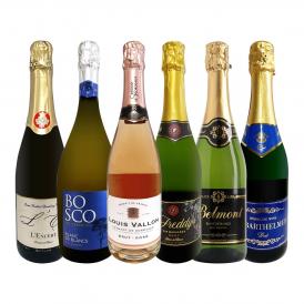スパークリングワイン6本セット 辛口 sparkling wine set