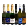 スパークリングワイン セット wine set 6本 白 第219弾 辛口 クレマン入り sparkling