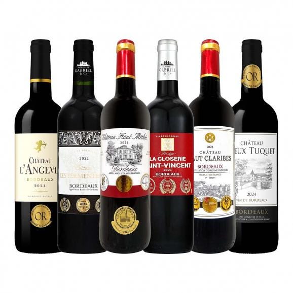 赤ワインセット 6本 wine set ボルドー 第295弾 全て金賞受賞 bordeaux