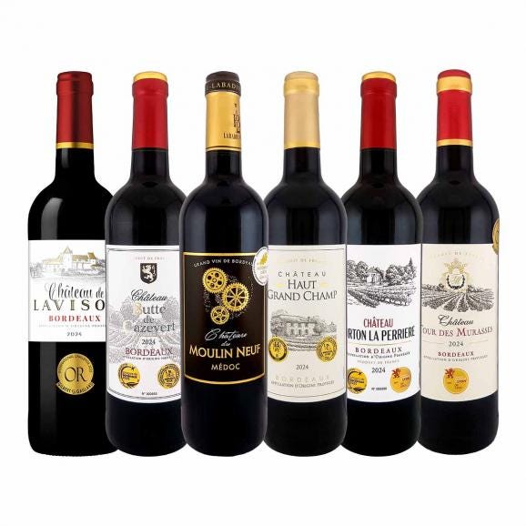 赤ワインセット 6本 wine set ボルドー 第301弾 全て金賞受賞 bordeaux