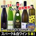 【送料無料50セット限り】全部当店独自輸入★フランス老舗メーカーのポークパテ付き!!豪華スパーク＆白ワインセット!!【クール便別途 税別300円】