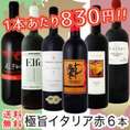 【送料無料】特大感謝の厳選イタリア赤ワイン大放出6本セット!【クール便別途 税別300円】