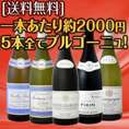 特大感謝の厳選ブルゴーニュワイン大放出5本セット!!! 【送料無料★5本全てブルゴーニュ!!】【クール便別途 税別300円】
