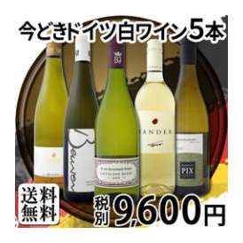 【送料無料!!】全部当店現地発掘・独自輸入!!これは楽しい！全部辛口☆いまどきドイツ白ワイン５本セット！