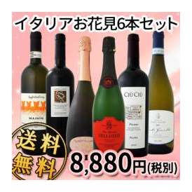【送料無料!!今年のお花見はこれで決まり!!】≪赤・白・スパーク!!≫厳選極旨揃い!!イタリア大満喫6本セット