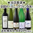 【送料無料!!】京橋ワイン厳選★全部オーガニックワイン5本セット