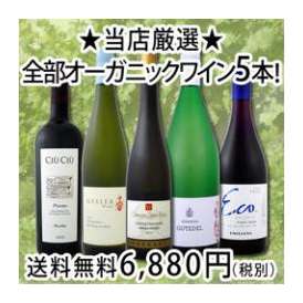 【送料無料!!】京橋ワイン厳選★全部オーガニックワイン5本セット
