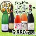 【送料無料!!】京橋ワイン厳選!色々選べて楽しい!!ハッピー・パーティ5本セット!!