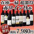 【送料無料】≪端数在庫一掃★通常セットよりもさらにお値打ち!≫超激得赤ワイン9本セット！