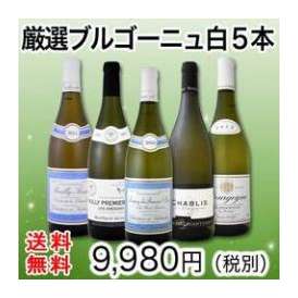 【送料無料★5本全てブルゴーニュ!!】特大感謝の厳選ブルゴーニュ白ワイン大放出5本セット!!