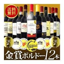 【送料無料】特別限定企画！金賞ボルドースペシャル！京橋ワイン厳選金賞ボルドー12本セット！