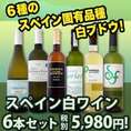 【送料無料】スペインおうちバル白ワイン6本セット!!