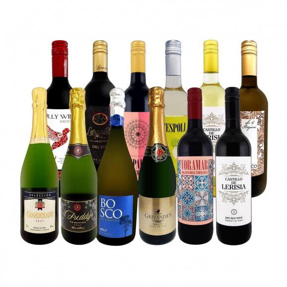 ワイン セット 赤 白 スパークリング wine set sparkling 12本 750ml フランス イタリア 第207弾01