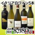 【送料無料】ワンランク上の厳選イタリア白ワイン5本セット