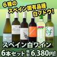 【送料無料】スペインおうちバル白ワイン6本セット