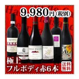 【送料無料】≪濃厚赤ワイン好き必見!≫大満足のフルボディ6本セット！