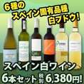 【送料無料】スペインおうちバル白ワイン6本セット！！