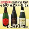 【送料無料】すべて瓶内2次発酵★イタリア極上スパーク3本セット!!