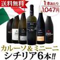 【送料無料】≪カルーソ＆ミニーニ≫シチリアワイン6本セット