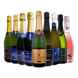 スパークリングワイン セット スペイン フランス wine set sparkling 9本 白 辛口 第144弾