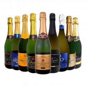 スパークリングワイン セット スペイン フランス wine set sparkling 9本 白 辛口 第146弾