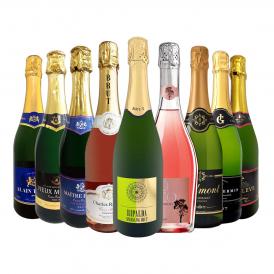 スパークリングワイン セット スペイン フランス wine set sparkling 9本 白 辛口 第151弾