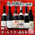 【送料無料】全てパーカー【100点満点獲得の凄腕】オールスター赤ワイン6本セット！