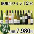 【送料無料】1本あたり665円(税別)!採算度外視の大感謝!厳選白ワイン12本セット