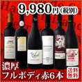 【送料無料】≪濃厚赤ワイン好き必見≫大満足のフルボディ6本セット!!