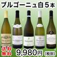 【送料無料】特大感謝のブルゴーニュ白ワイン大放出5本セット!!