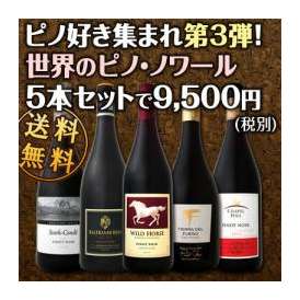 【送料無料】ピノ好き集まれ第三弾！デイリーからデートシーンまで、ピノ・ノワールの世界を堪能する究極の5本セット！