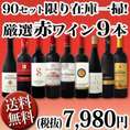 【送料無料】90セット限り★端数在庫一掃★赤ワイン9本セット!!