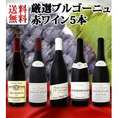【送料無料】特大感謝のブルゴーニュ赤ワイン大放出5本セット!!