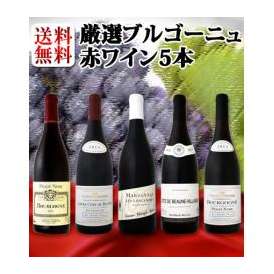 【送料無料】特大感謝のブルゴーニュ赤ワイン大放出5本セット!!