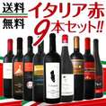 【送料無料】120セット限り≪バラエティ豊かな個性を大満喫！≫厳選イタリア赤ワイン9本セット！