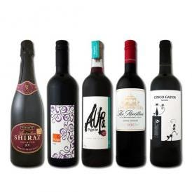 【送料無料】夏に飲みたい、冷やして美味しい赤ワイン＆赤スパーク厳選5本セット！