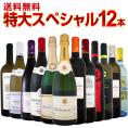 【送料無料】ブルゴーニュ赤＆白に、極旨シャンパン＆モンペラ入り！38％OFF！1本当たり1,250円(税別)の特大スペシャル！12本15,000円(税別)！