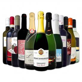 【送料無料】第4弾！泡、赤、白！ちょっといいワインも入ってます！毎日楽しめる厳選ワイン12本セット！