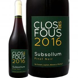 クロ・デ・フ・ピノ・ノワール・スブソルム 2016 赤ワイン wine チリ 750ml 辛口 ミディアムフルボディ