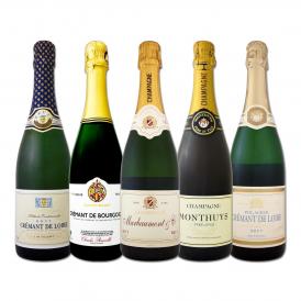  シャンパン2本入り 自信を持ってお届けするフランス France 格上スパークワイン wine 5本セット set 