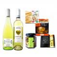 ワイン wine を楽しむためのセット set 3 おすすめのクラッカー&おつまみ付き 白ワイン wine と微発泡ワイン wine 2本セット set 
