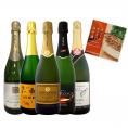  話題騒然濃厚チーズのみそ漬付 当店厳選のスパークリング sparkling ワイン wine 5本セット set 