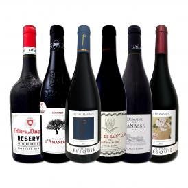 濃厚赤ワイン wine 好き必見 パーカー parker 高得点も 大満足の南仏ローヌ極旨6本セット set 