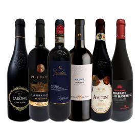  充実感たっぷりのイタリア Italy 赤ワイン wine 6本セット set 